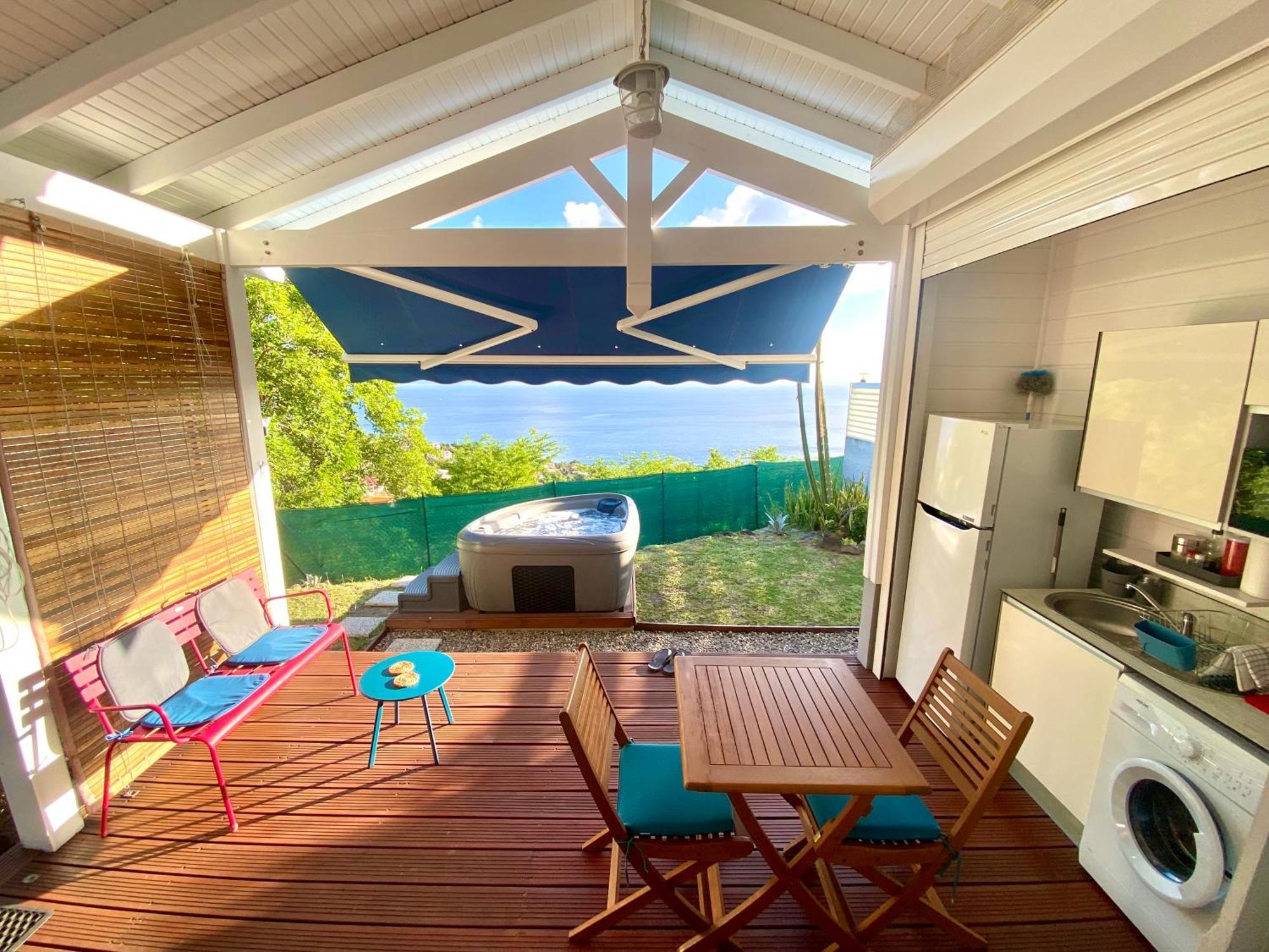 Bungalow Palbea Superieur Avec Spa Et Vue Mer Schoelcher Bagian luar foto